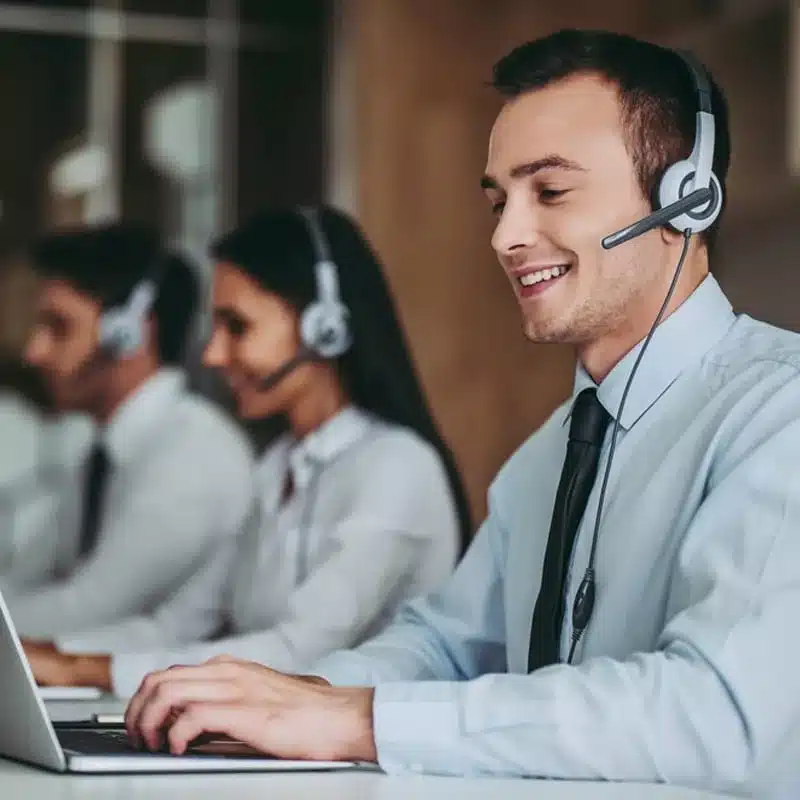 How,Can,I,Help,You?,Beautiful,Call,Center,Workers,In